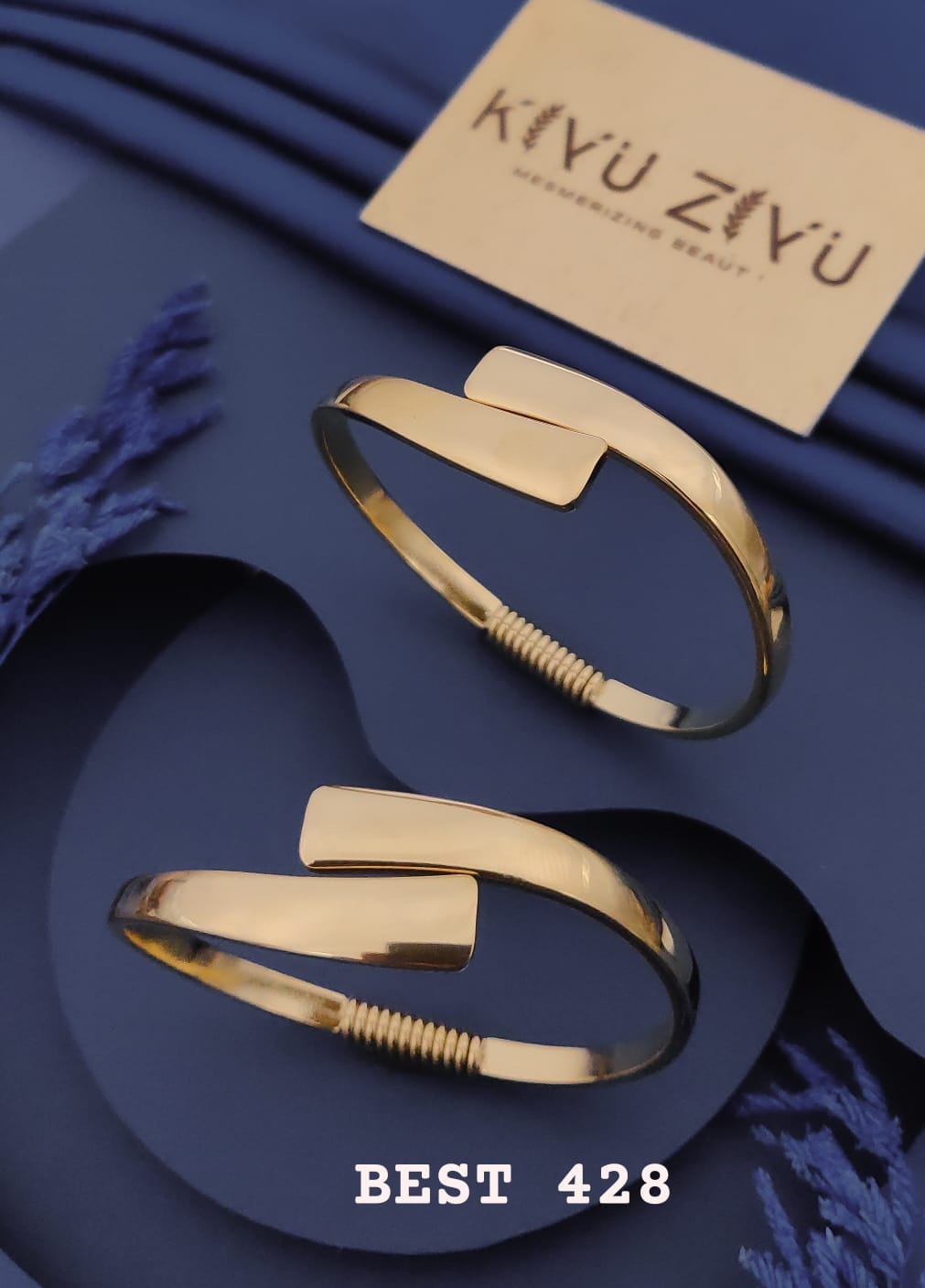 Minimalist Gold Open Kada Bracelet