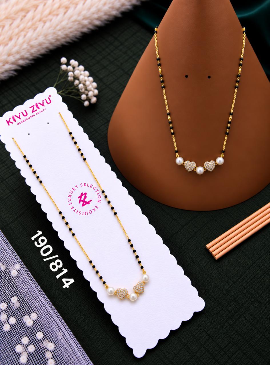 Pearl Heart Crystal Mangalsutra