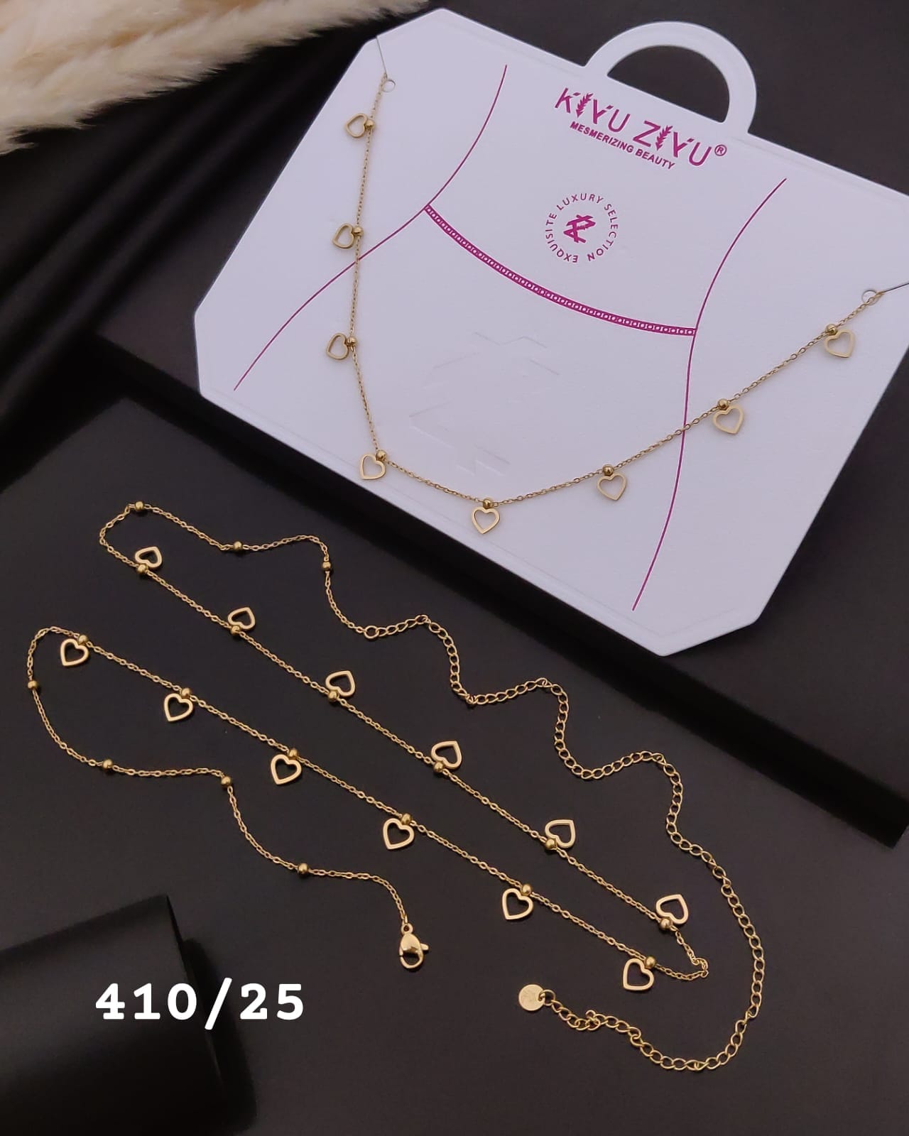 Golden Open Heart Charm Waist Chain