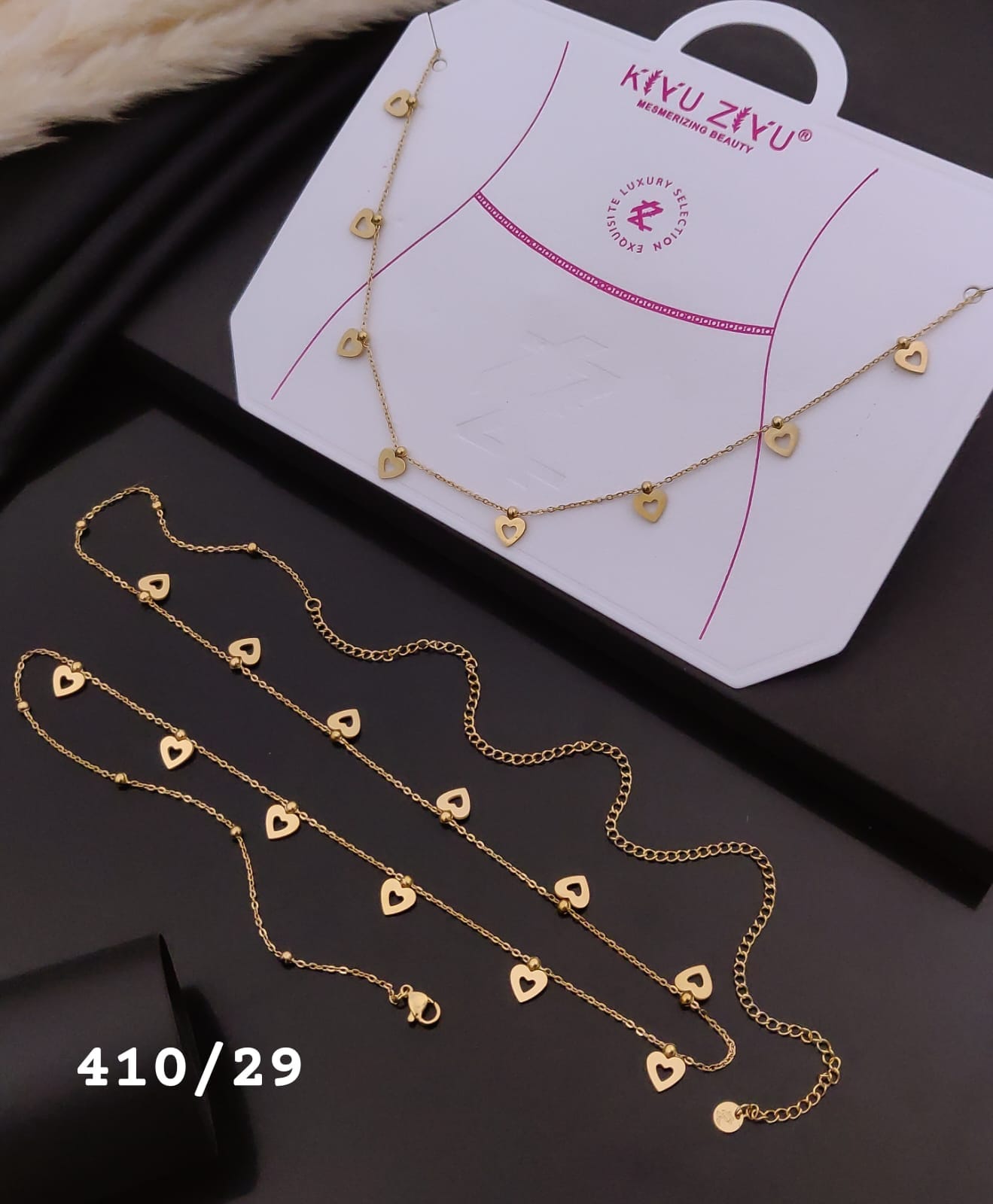 Golden Open Heart Waist Chain