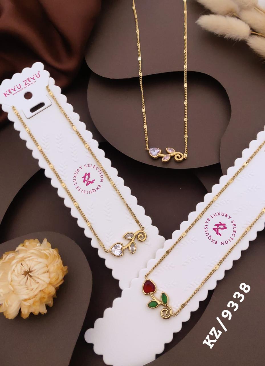 Elegant Multicolor Floral Heart Pendant Necklace