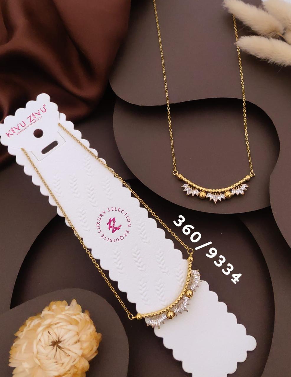 Elegant Floral Crystal Charm Necklace