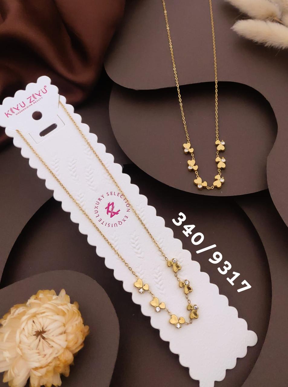 Elegant Heart Charm Crystal Necklace