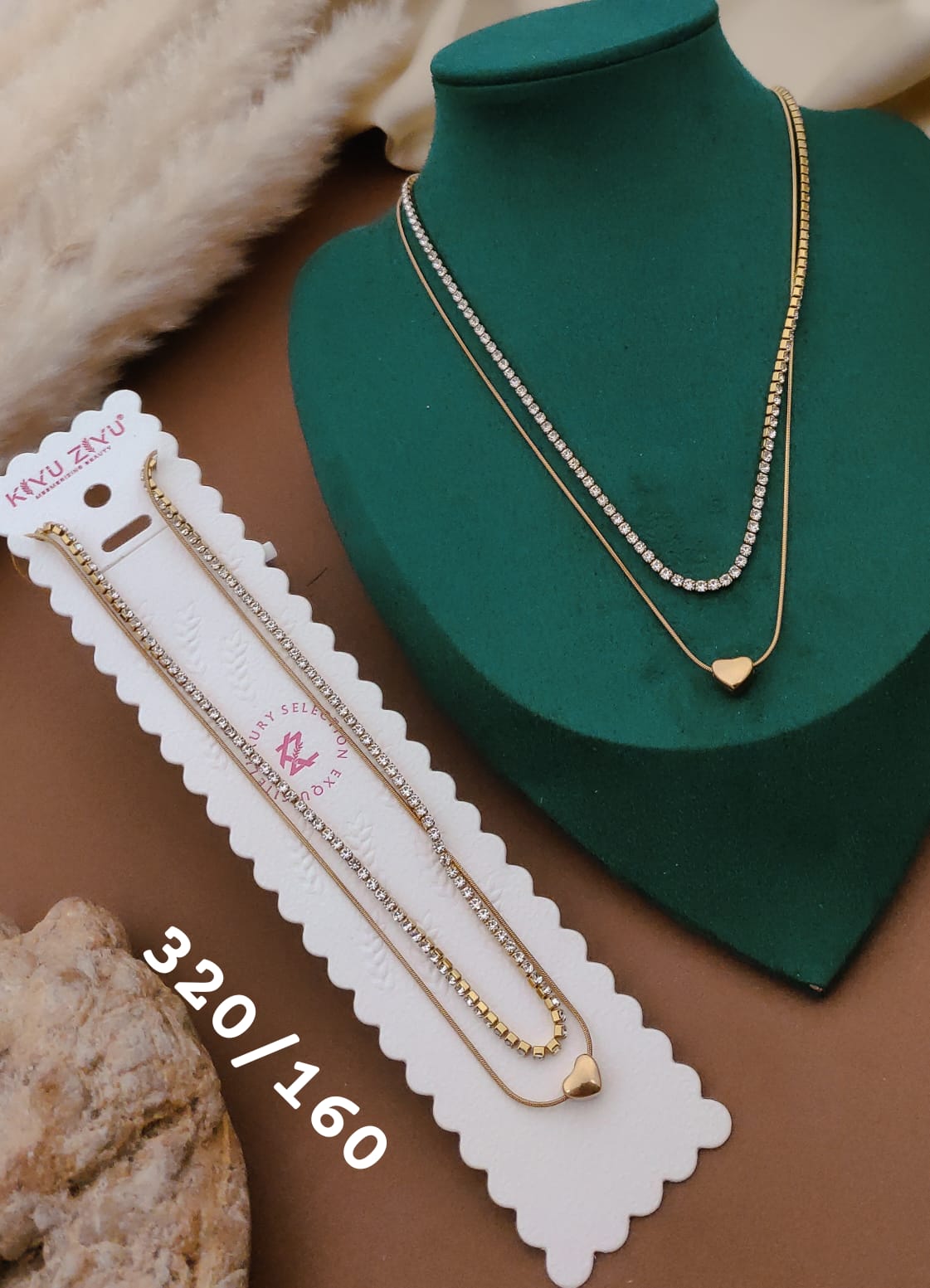 Luna Heart Layer Necklace