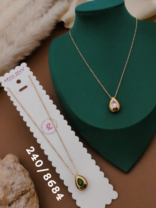 Aurora Drop Pendant Necklace