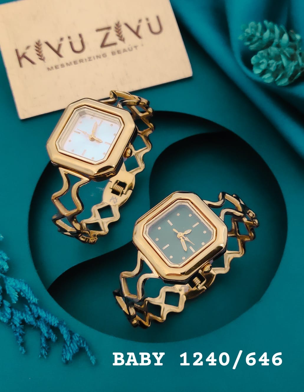 KIYUZIYU Baby Elegant Geometric Bracelet Watch