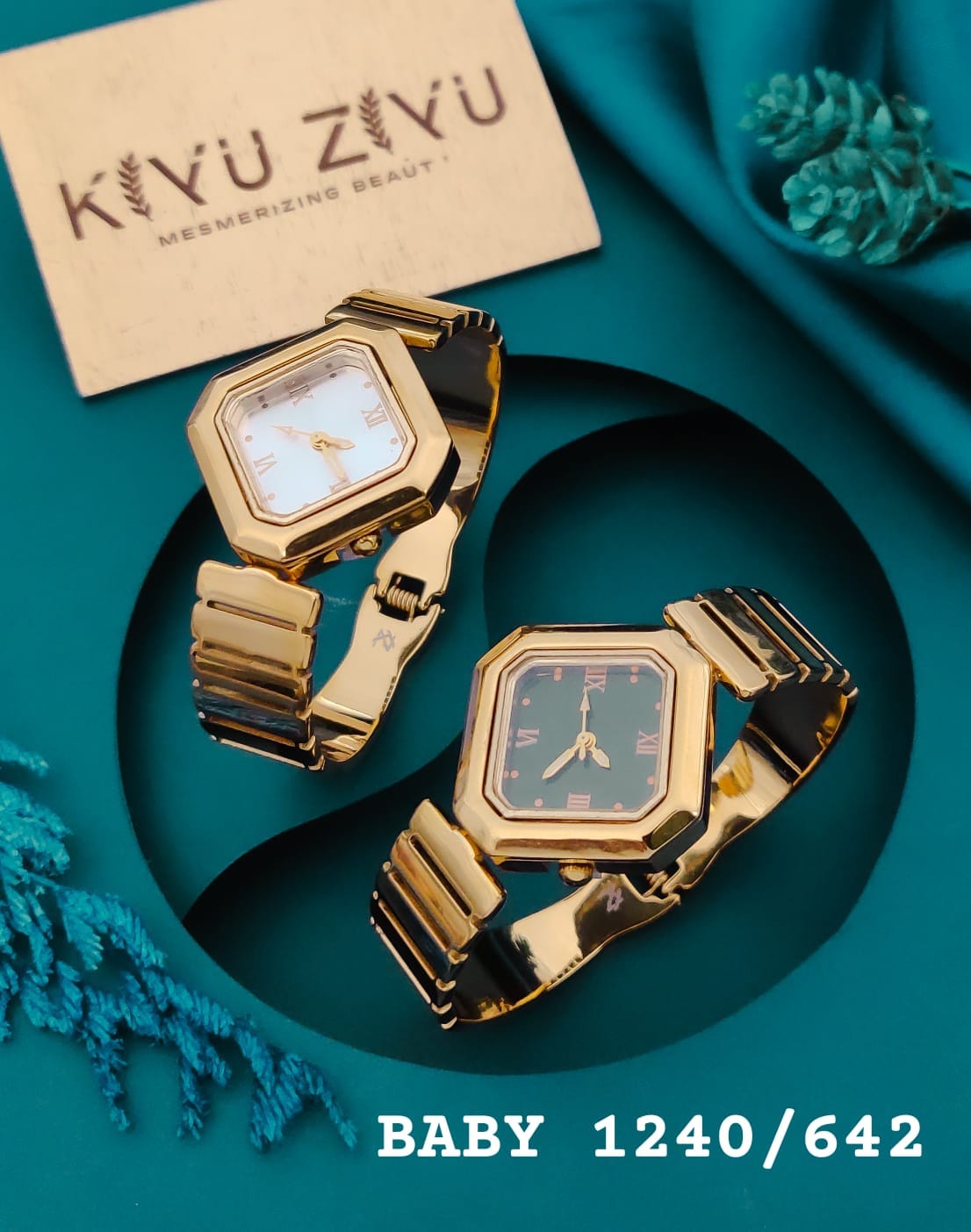 KIYUZIYU Baby Luxury Octagonal Bracelet Watch