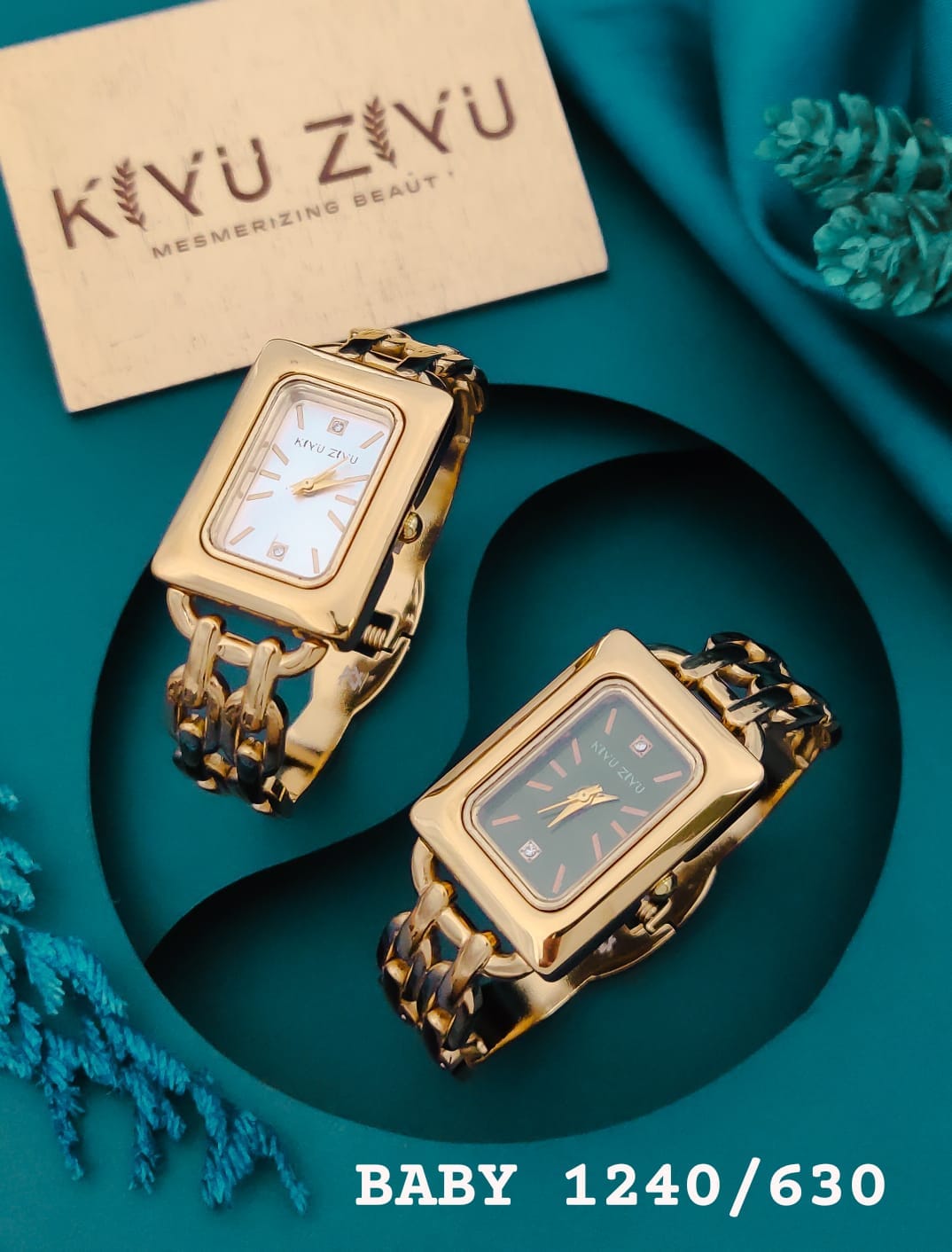 KIYUZIYU Baby Premium Rectangular Bracelet Watch