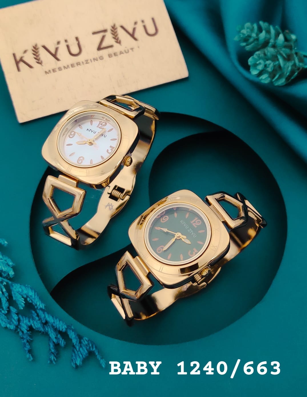KIYUZIYU Baby Geometric Link Bracelet Watch