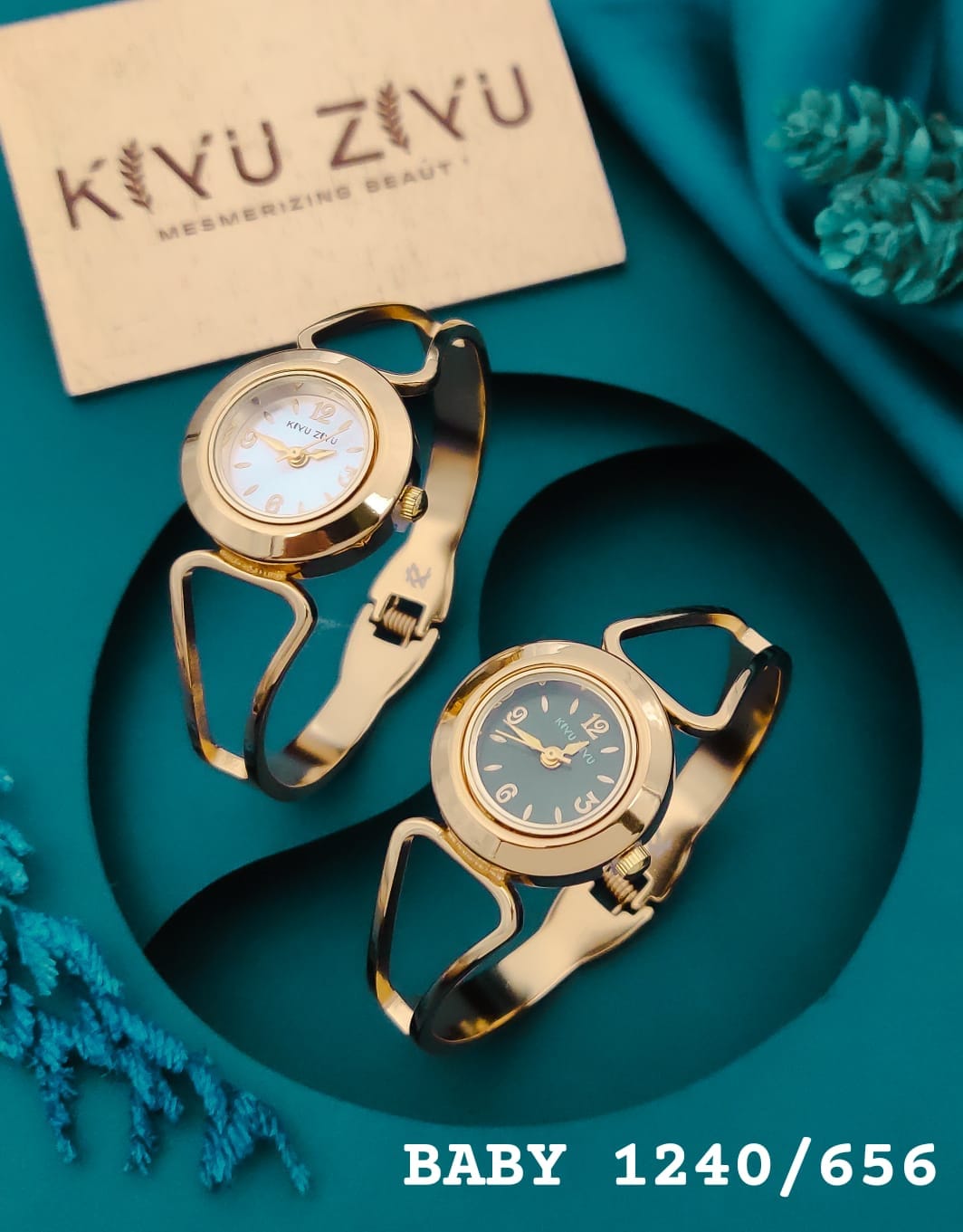 KIYUZIYU Baby Round Geometric Bracelet Watch