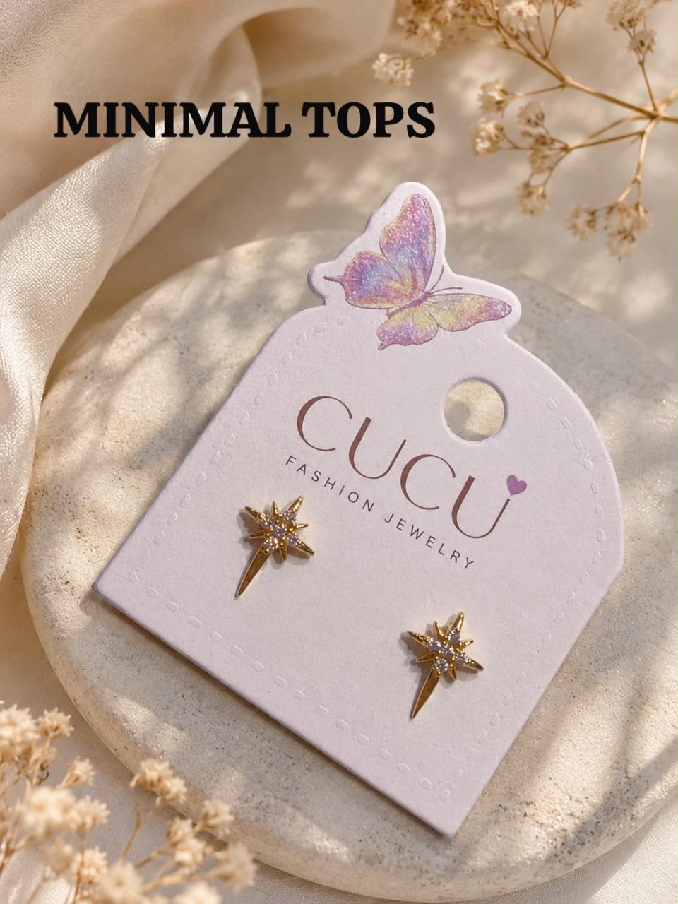 Cucu Starburst Crystal Stud Earrings