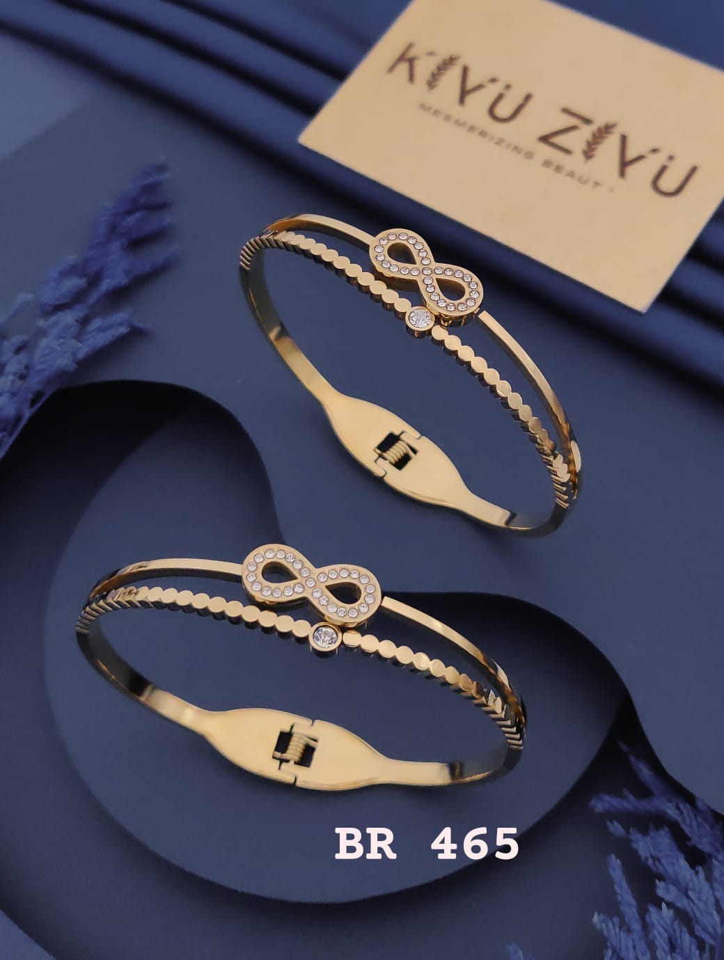 Infinity Sparkle Gold Adjustable Bracelet
