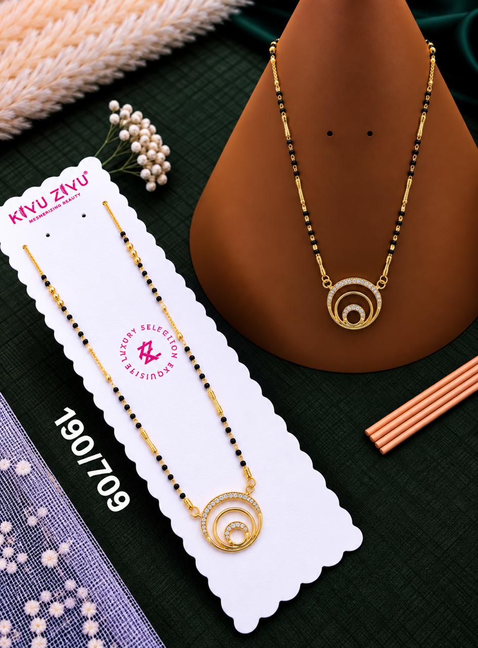 Elegant Dual Circle Crystal Mangalsutra
