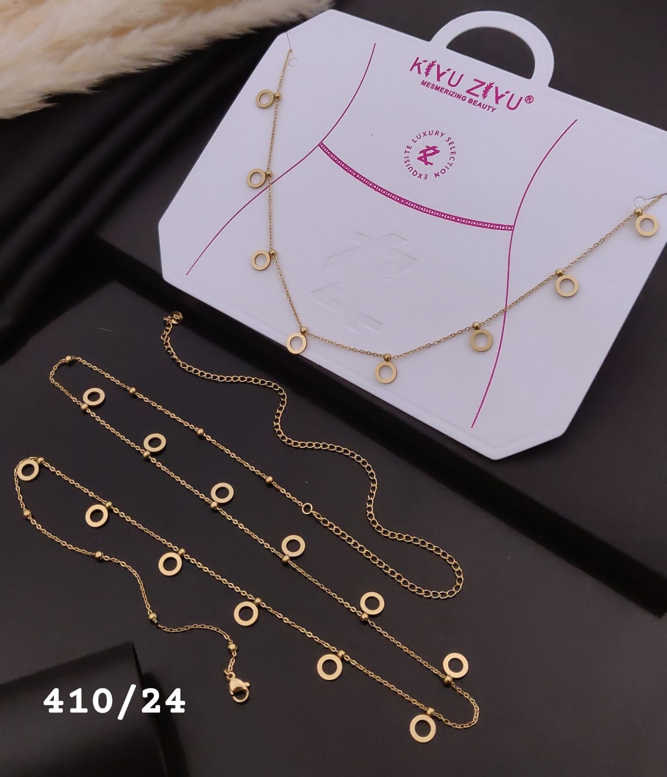 Minimalist Circle Charm Gold Waist Chain