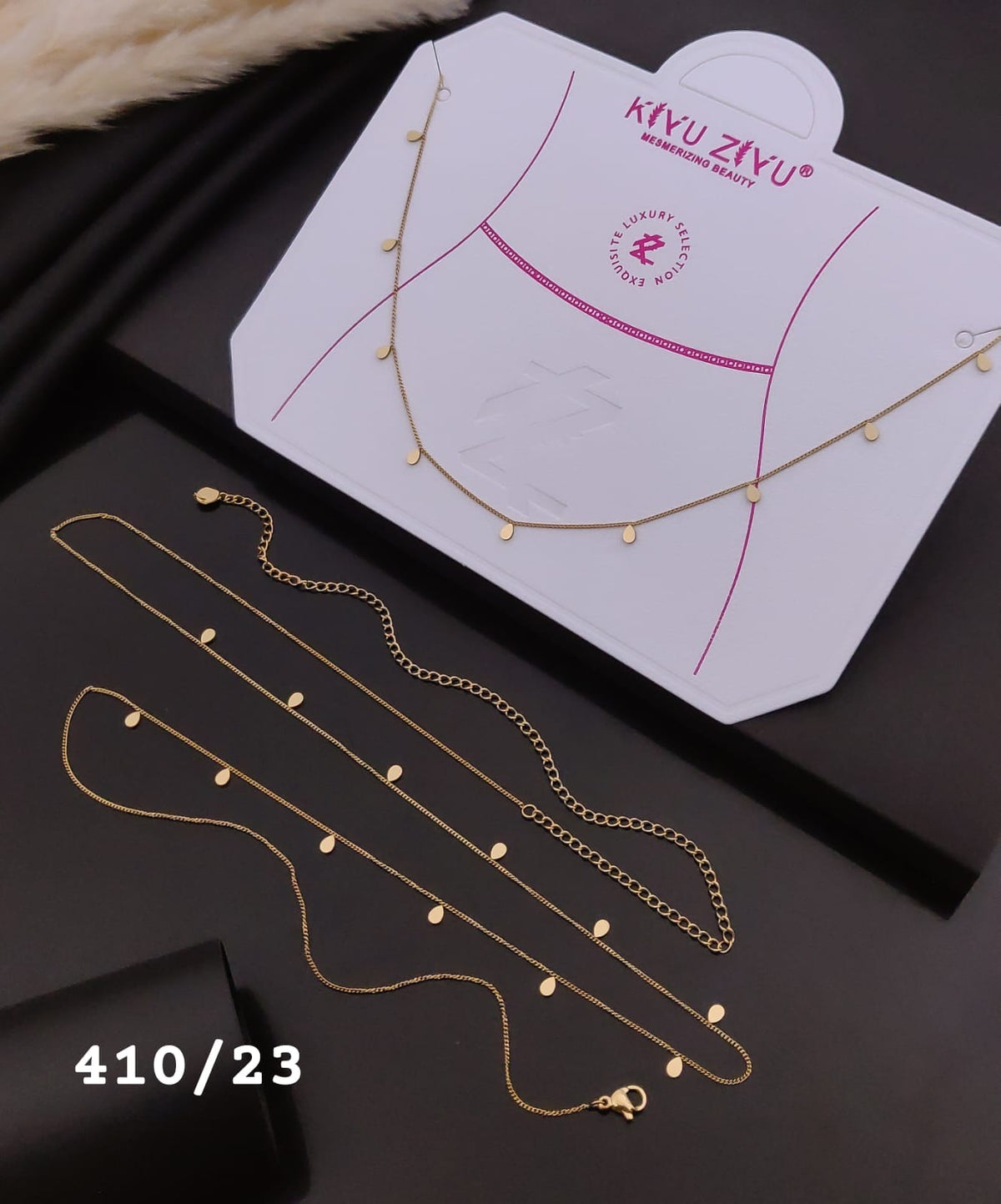 Golden Teardrop Charm Waist Chain