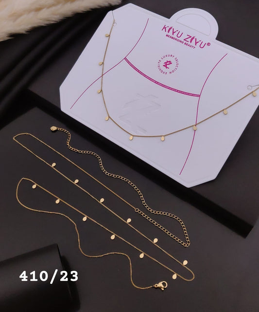 Golden Teardrop Charm Waist Chain
