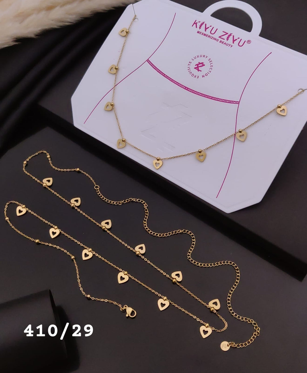 Golden Open Heart Waist Chain