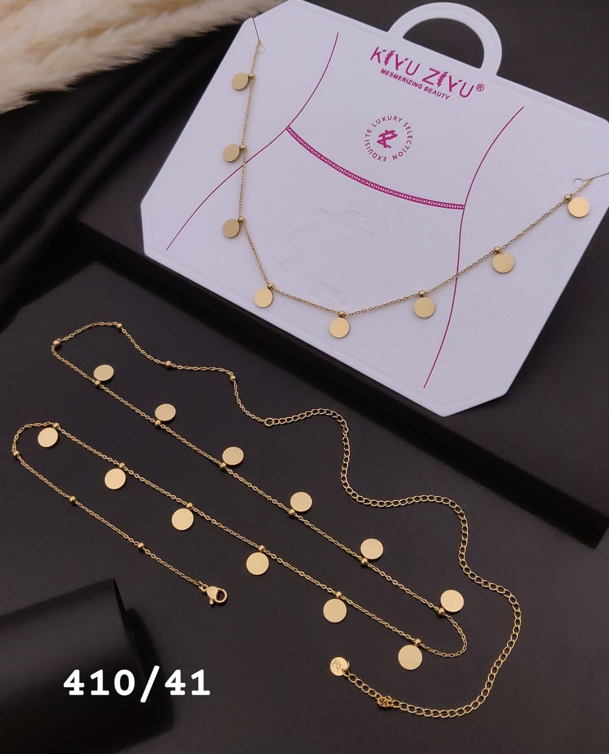 Golden Disc Charm Waist Chain