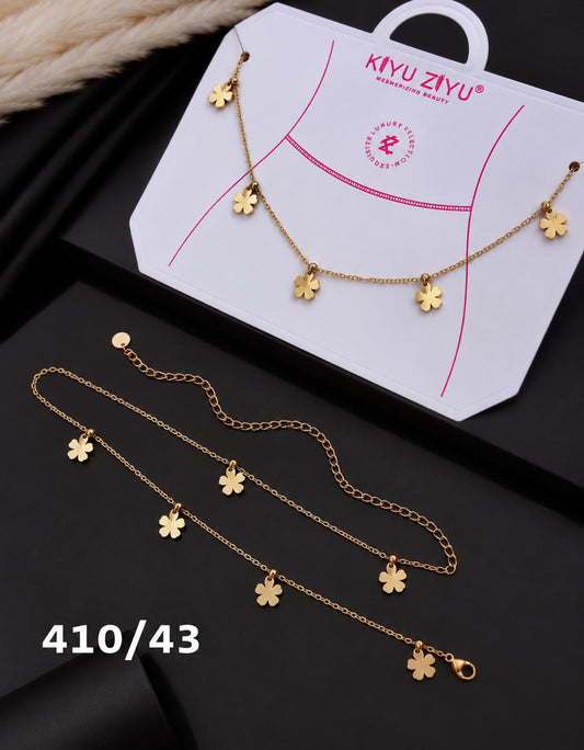 Golden Clover Charm Waist Chain