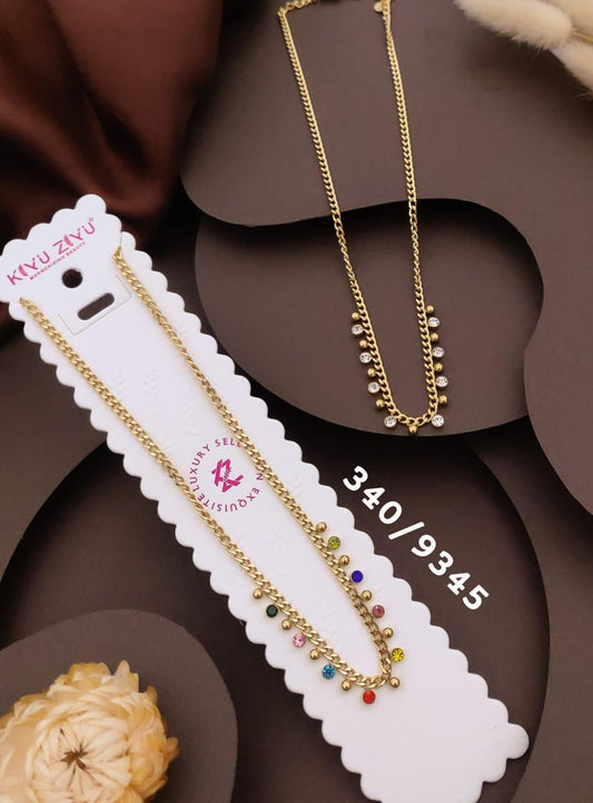 Elegant Multicolor Charm Beaded Necklace