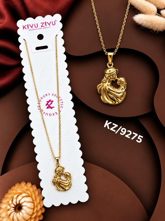 Elegant Mother & Child Pendant Necklace